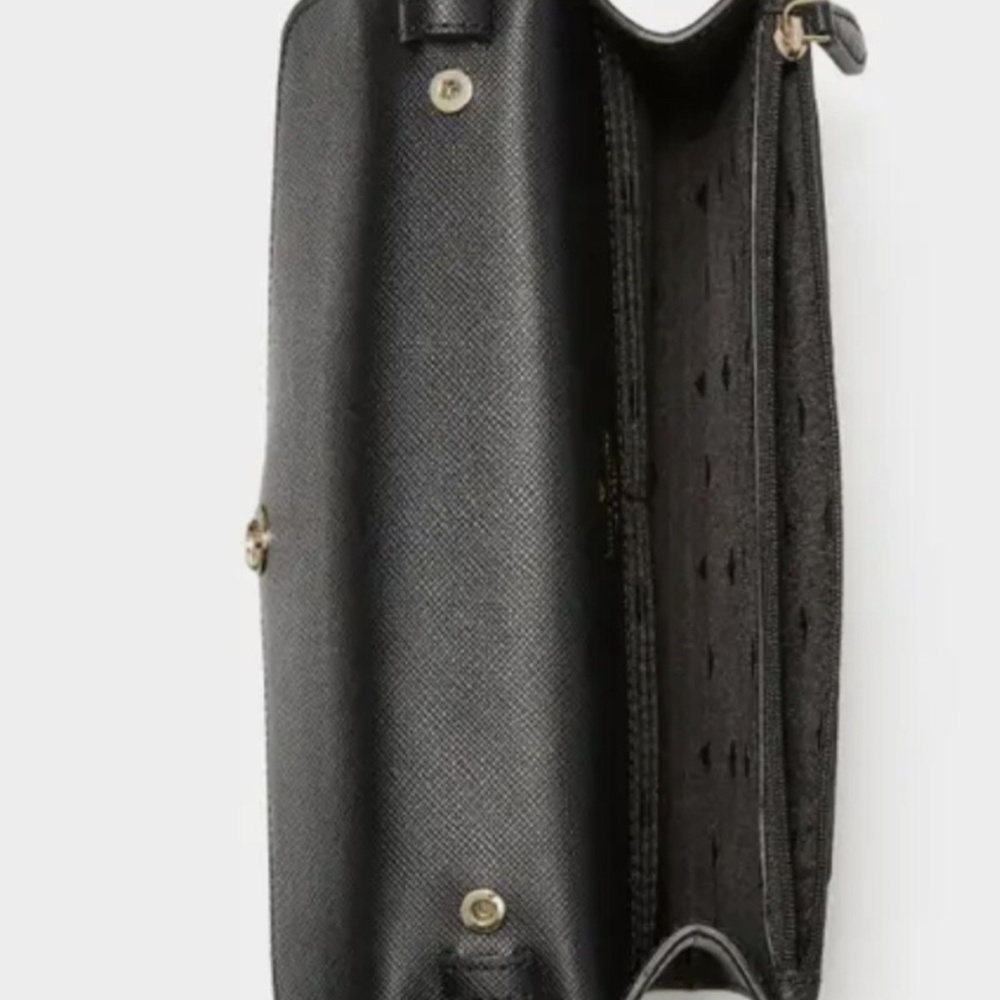 Kate Spade (NWT) Tinsel Flap Crossbody in Black Glitter - Picture 3 of 6